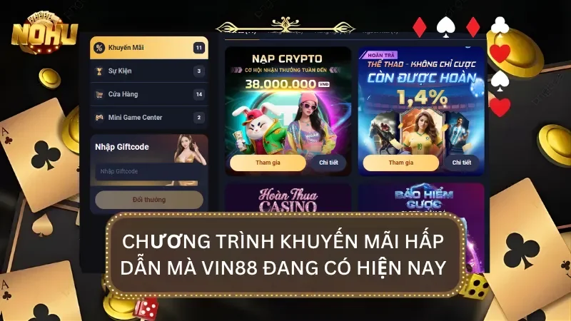 Những chương trình khuyến mãi được nhà cái tung ra nhằm vinh danh người chơi